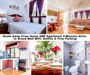 Home Away From Home 2BR Apartment 6 Minutes Drive to Grand Mall WiFi, Netflix & Free Parking
